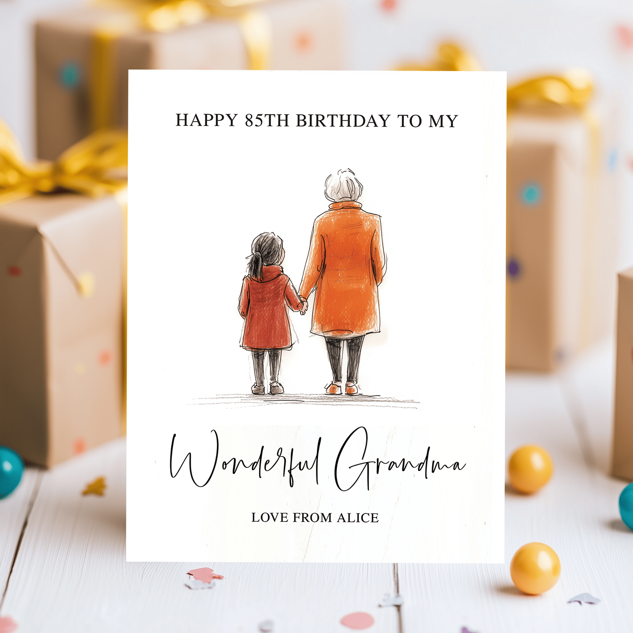 Personalised Nanny card